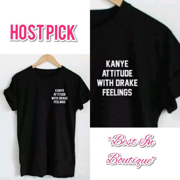 Tops - "Kanye / Drake " T-shirt | Black | Shirt | 🆕 | S
